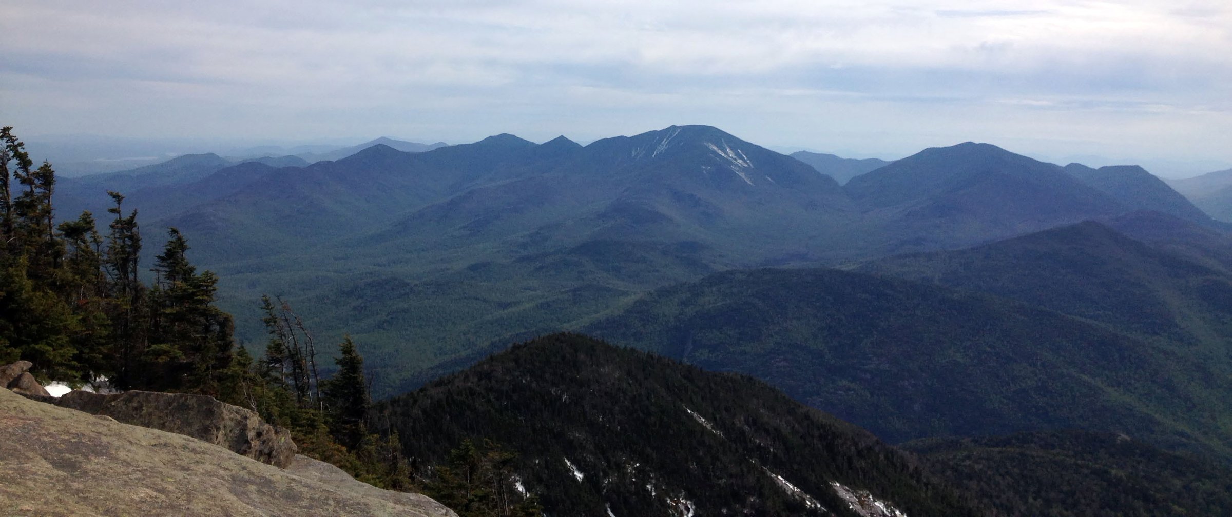 Sweeping panorama of the Adirondack High Peaks